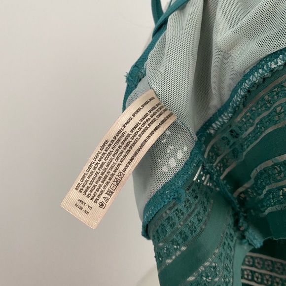 Anthropologie floreat green bralette sz- sm - Picture 6 of 7